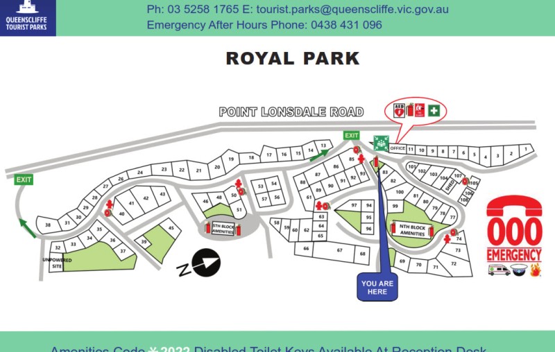Royal Park Map May 2023 final copy copy