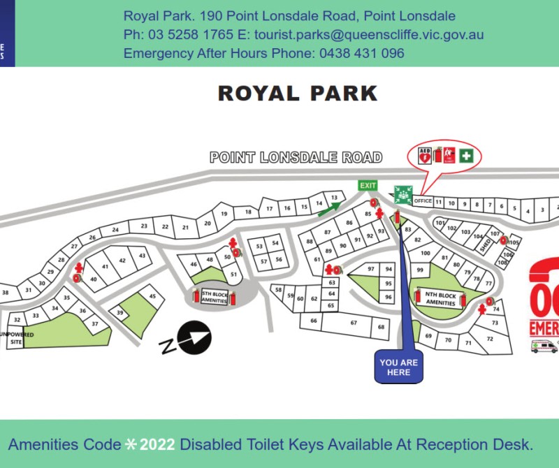 Royal Park Map May 2023 final copy copy
